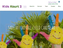 Tablet Screenshot of kidskourtllc.com